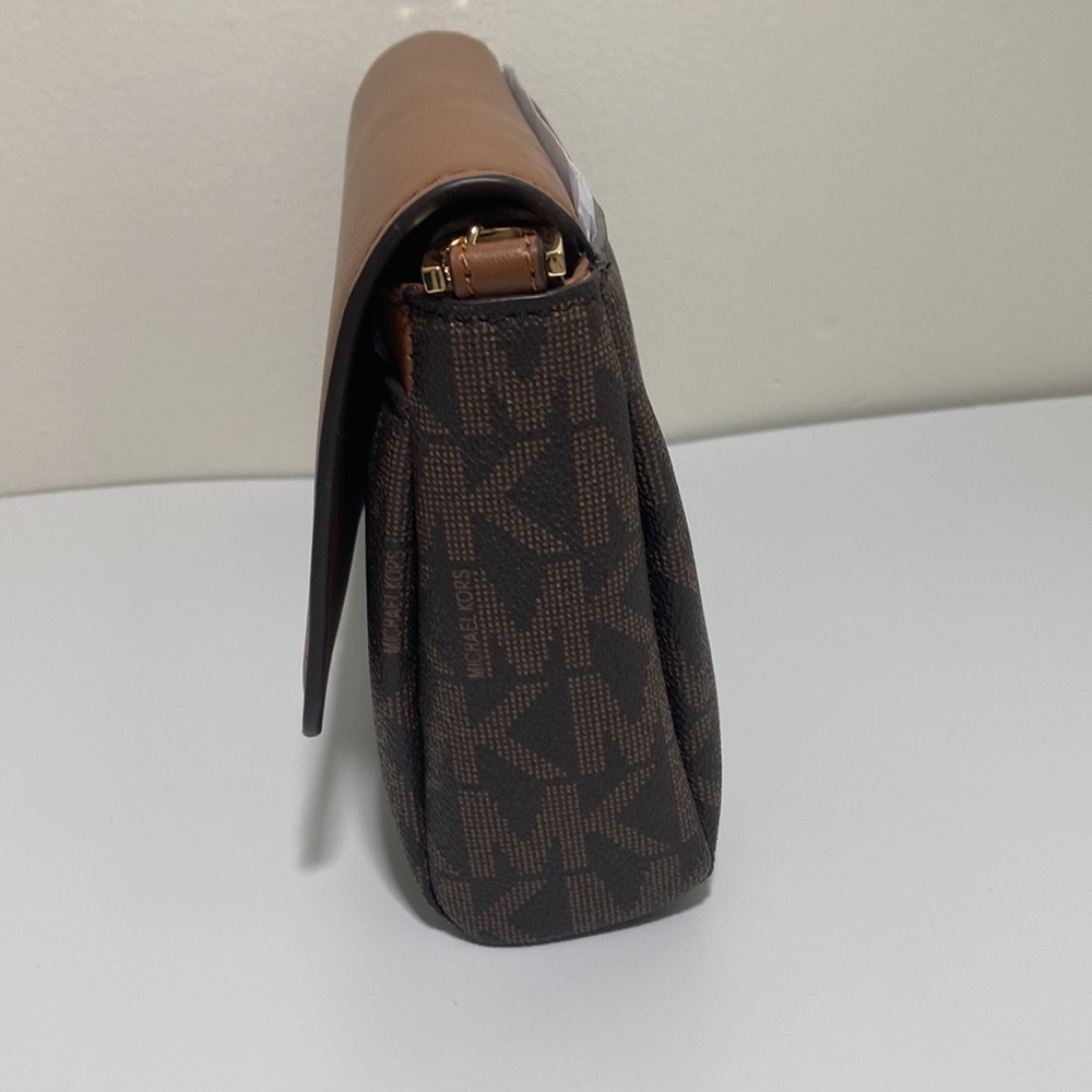Michael Kors Jet Set Logo Pouchette Crossbody Chain Bag - Picture 9 of 10